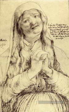 renaissance Tableau Peinture - Femme priante Renaissance Matthias Grunewald